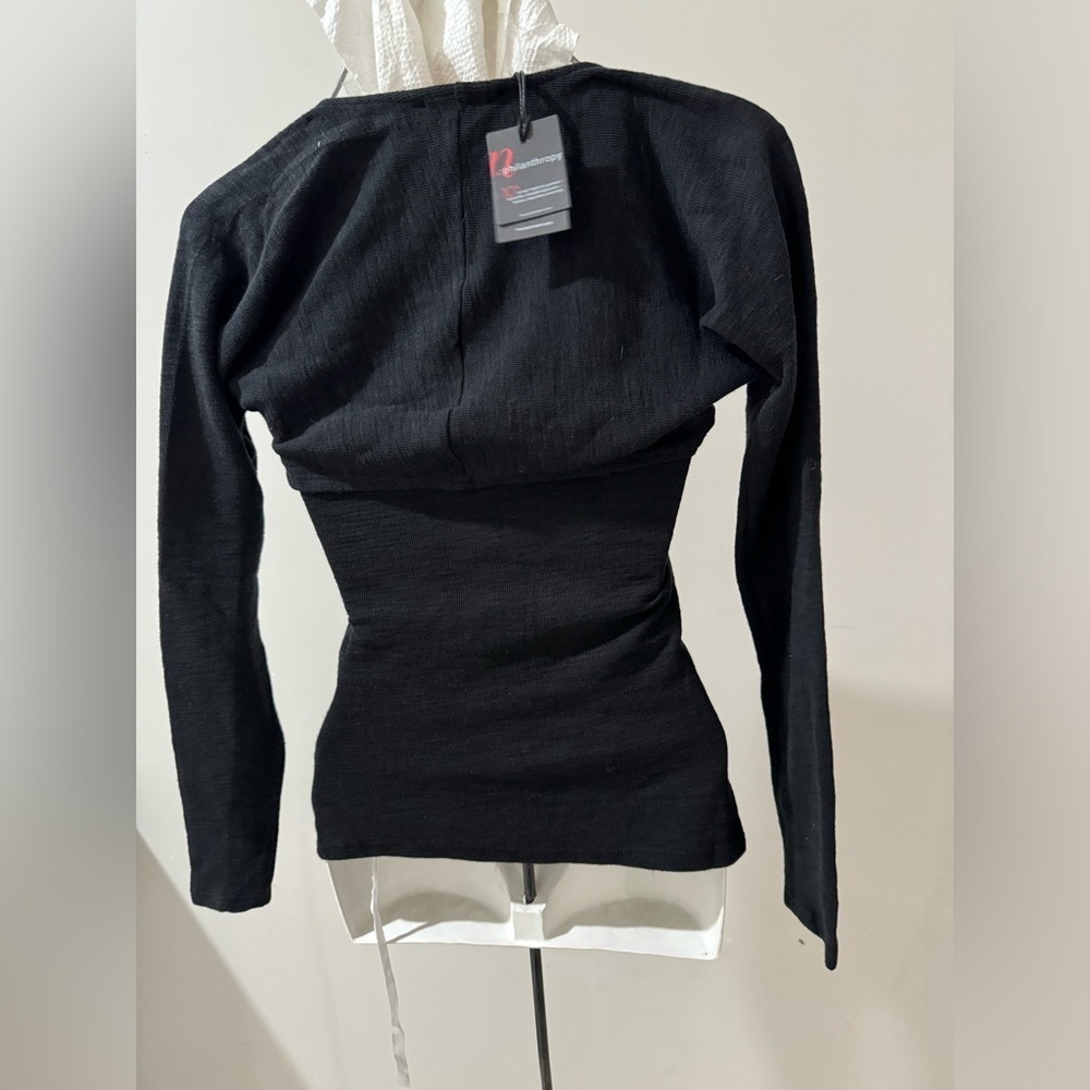 Women's Black n:PHILANTHROPY Women's Cara-Top size S - Picture 3 of 4